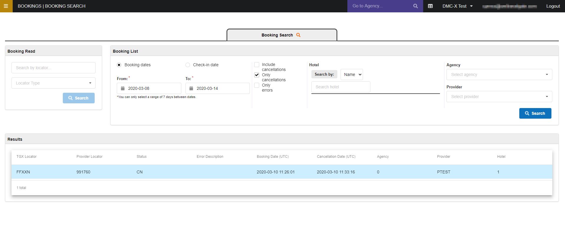 Distribution Bookings