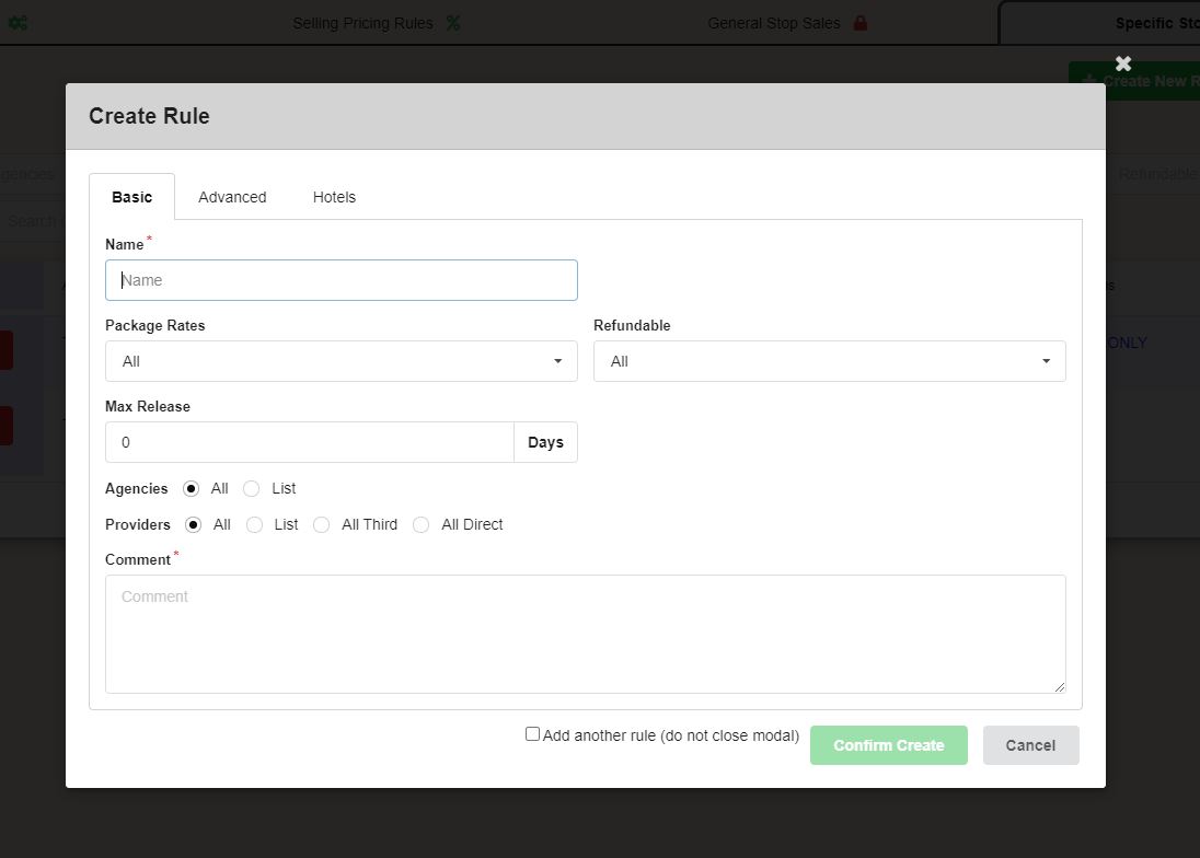 Distribution Specific Stop Sales